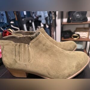 Torrid Olive Ankle Booties
